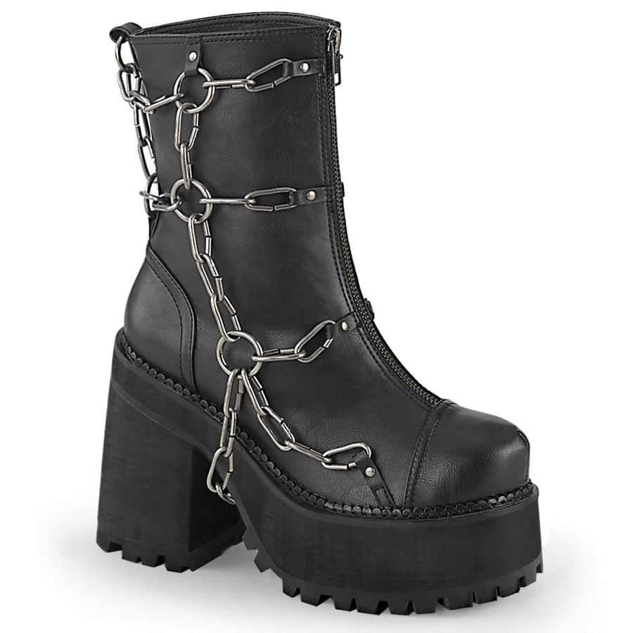 assault_66_demonia_black_vegan_leather.jpg Assault-66 Demonia Black Vegan Leather - Image 1