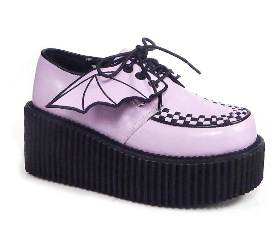 creeper_205_demonia_lavender_vegan_leather.jpg Creeper-205 Demonia Lavender Vegan Leather - Image 1