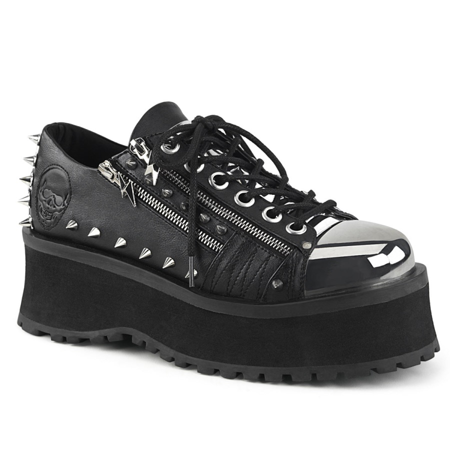 demonia_black_vegan_leather_gravedigger_04.jpg Demonia Black Vegan Leather Gravedigger-04 - Image 1