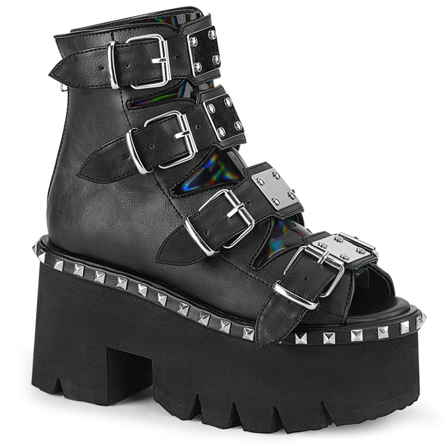demonia_black_vegan_leatherhologram_ashes_70.jpg Demonia Black Vegan Leather&Hologram Ashes-70 - Image 1
