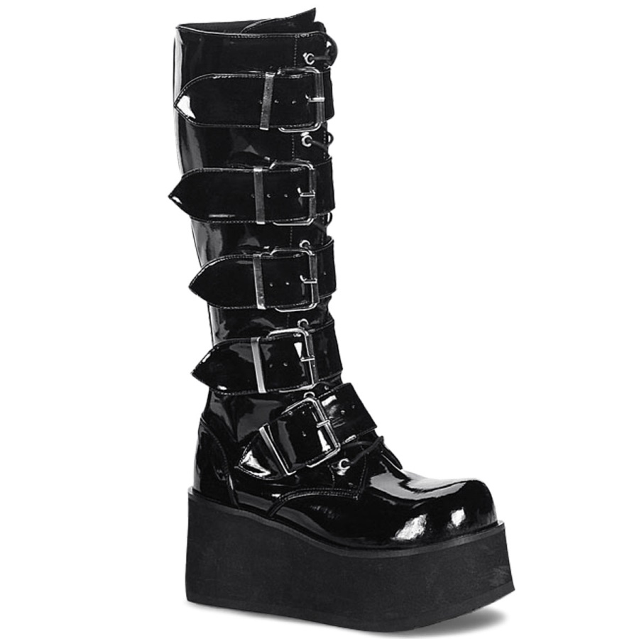 trashville_518_black_patent_demonia.jpg Trashville-518 Black Patent Demonia - Image 1