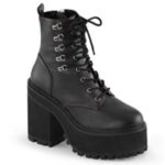 Assault-100 Demonia Black Vegan Leather - Image 6