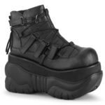 Boxer-13 Demonia Black Vegan Leather - Image 2