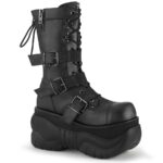 Boxer-230 Black Vegan Leather Demonia