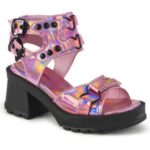 Bratty-07 Pink Holo Patent Demonia - Image 3