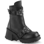 Bratty-56 Black Vegan Leather Demonia