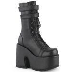 Camel-250 Demonia Black Vegan Leather
