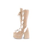 Camel-311 Demonia Camel Vegan Suede - Image 4