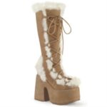 Camel-311 Demonia Camel Vegan Suede - Image 6