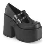 Camel-55 Black Vegan Leather Demonia