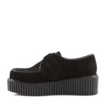 Creeper-118 Black Vegan Suede Demonia - Image 4