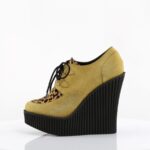 Creeper-304 Demonia Mustard Vegan Suede-Animal - Image 4