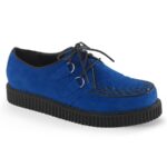 Creeper-602S Royal Blue Suede Demonia - Image 7