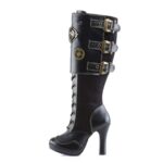 Crypto-302 Demonia Black Vegan Leather-Microfiber - Image 4