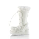 Cubby-311 Demonia White Vegan Leather - Image 4