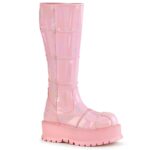 Demonia Baby Pink Hologram Patent Slacker-230 - Image 2
