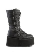Demonia Black Cowboybiker Ankle Boot