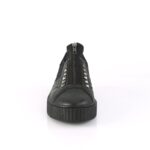 Demonia Black Faux Leather Sneeker-125 - Image 3