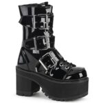 Demonia Black Patent Ranger-308