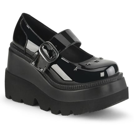 Demonia Black Patent Shaker-23