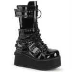 Demonia Black Patent Trashville-138 - Image 3