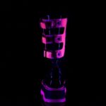 Demonia Black Patent-U V Neon Pink Slacker-156 - Image 5