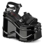Demonia Black Patent Wave-13 - Image 6