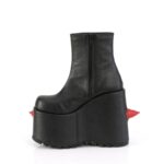 Demonia Black-Red Vegan Leather Slay-77 - Image 4