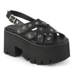 Demonia Black Vegan Leather Ashes-12 - Image 2