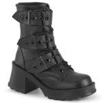 Demonia Black Vegan Leather Bratty-118