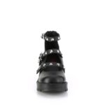 Demonia Black Vegan Leather Bratty-30 - Image 3
