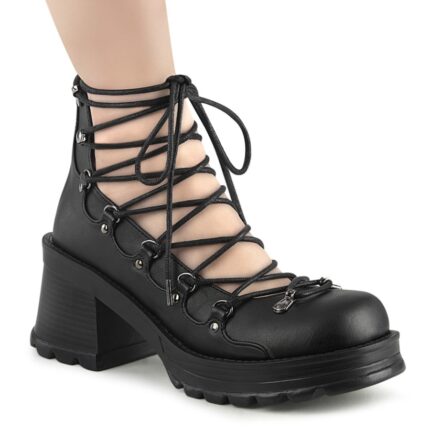 Demonia Black Vegan Leather Bratty-32