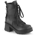 Demonia Black Vegan Leather Bratty-50 - Image 2