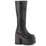 Demonia Black Vegan Leather Camel-280 - Image 6