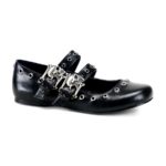 Demonia Black Vegan Leather Daisy-03 - Image 2