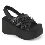 Demonia Black Vegan Leather Funn-12