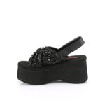 Demonia Black Vegan Leather Funn-12 - Image 4