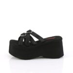 Demonia Black Vegan Leather Funn-15 - Image 4