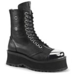 Demonia Black Vegan Leather Gravedigger-10 - Image 6
