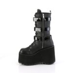 Demonia Black Vegan Leather-Patent Kera-110 - Image 4