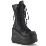 Demonia Black Vegan Leather-Patent Void-118 - Image 6