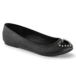 Demonia Black Vegan Leather-Pony Faux Fur Star-24 - Image 2