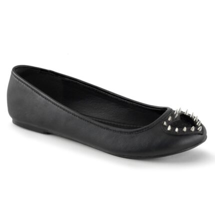 Demonia Black Vegan Leather-Pony Faux Fur Star-24