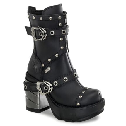 Demonia Black Vegan Leather Sinister-201