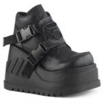 Demonia Black Vegan Leather Stomp-15 - Image 6