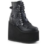 Demonia Black Vegan Leather Swing-103 - Image 6