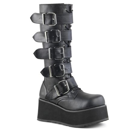 Demonia Black Vegan Leather Trashville-518