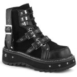 Demonia Black Vegan Leather-Vegan Suede Lilith-278 - Image 2