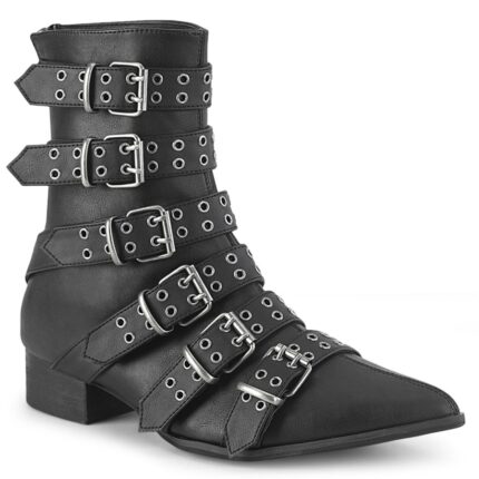 Demonia Black Vegan Leather Warlock-70