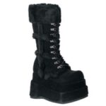 Demonia Black Vegan Suede Bear-202 - Image 6